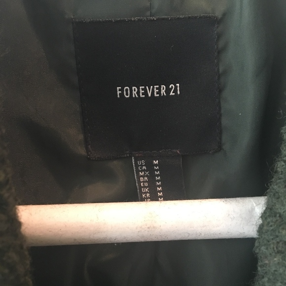 Olive Green Peacoat - Picture 2 of 3